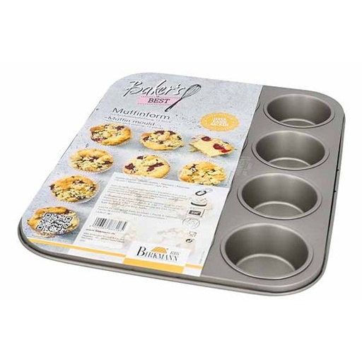 [B886162] Bakers Best Muffinvorm Voor 12 Stuks 35,5x27,2xh3cm Non-stick