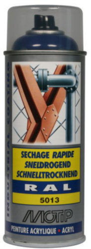 [07002] MOTIP INDUSTRIAL LAK HOOGGLANS RAL 5013 KOBALTLAUW 400ML