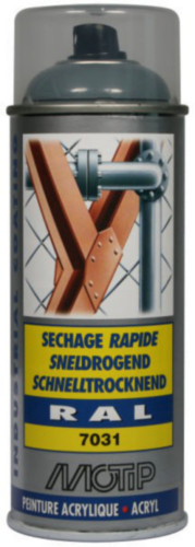 [07022] MOTIP INDUSTRIAL LAK HOOGGLANS RAL 7031 BLAUWGRIJS 400ML