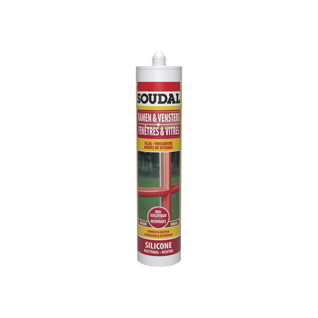 [102256] SOUDAL SILICONE RAMEN&VENSTERS BRUIN 300ML