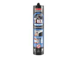 [124735] SOUDAL T-REX MONTAGELIJM TRANSPARANT 300ML