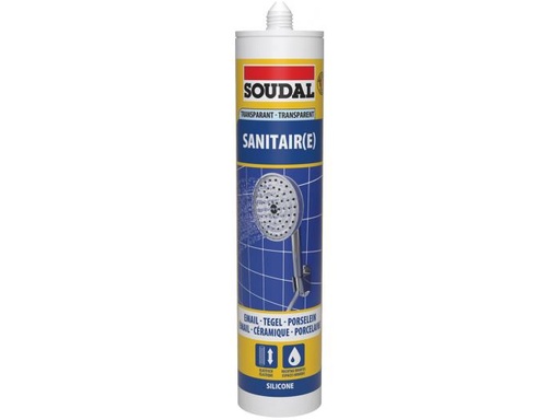 [102251] SOUDAL SILICONE SANITAIR TRANSPARANT 300ML