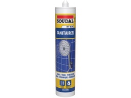 [102252] SOUDAL SILICONE SANITAIR WIT 300ML