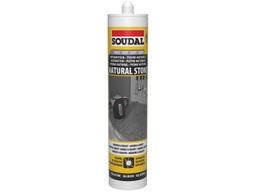 [104085] SOUDAL SILICONE NATUURSTEEN MARMERGRIJS 300ML