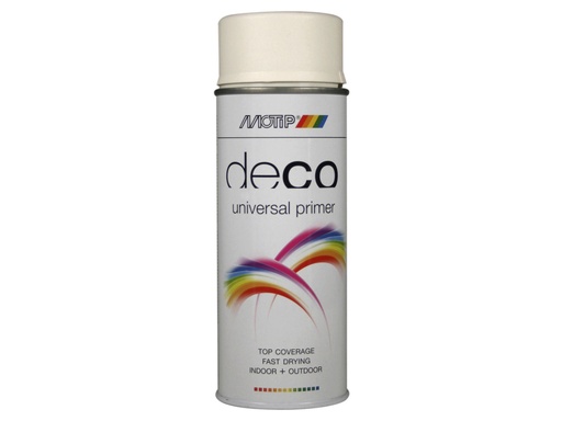 [01611] MOTIP DECO UNIVERSELE PRIMER  SPUITBUS 400ml wit