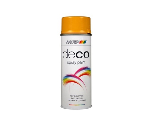 [MOT01621] MOTIP DECO LAK HOOGGLANS RAL 1004 GOUDGEEL SPUITBUS  400ml