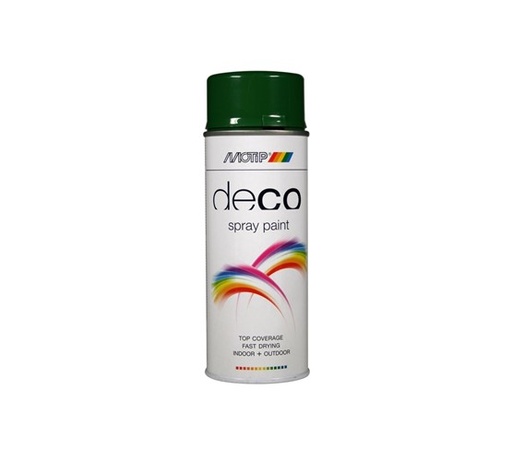 [MOT021636] MOTIP DECO LAK HOOGGLANS RAL 6002 BLADGROEN SPUITBUS  150ml