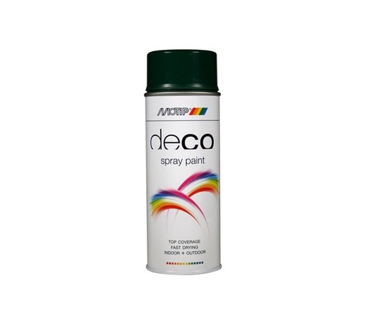 MOTIP DECO LAK HOOGGLANS RAL 6005 MOSGROEN SPUITBUS  400ml