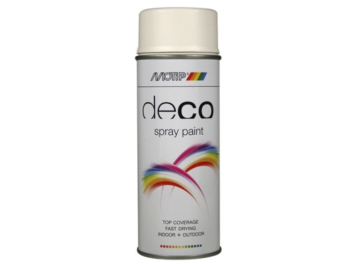 [MOT021650] MOTIP DECO LAK MAT RAL 9010 HELDER WIT SPUITBUS  150ml