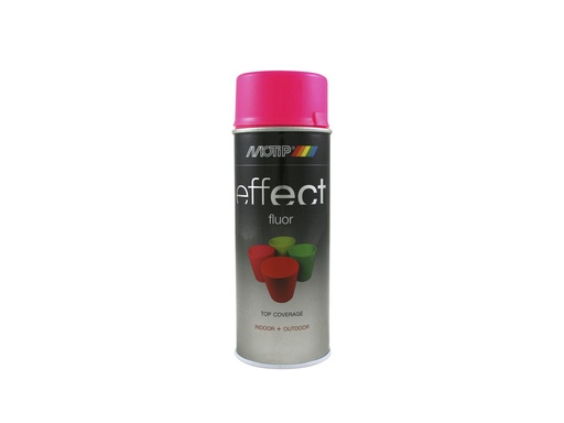 [302302] MOTIP DECO EFFECT FLUO PINK/ROZE SPUITBUS 400ML